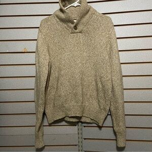 Mutual‎ Weave Mock Neck Sweater Tan Medium